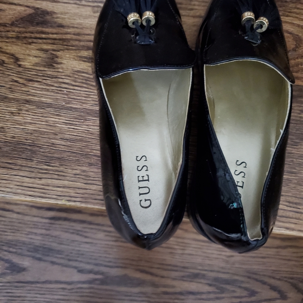 Burgundy and Black  Loafers